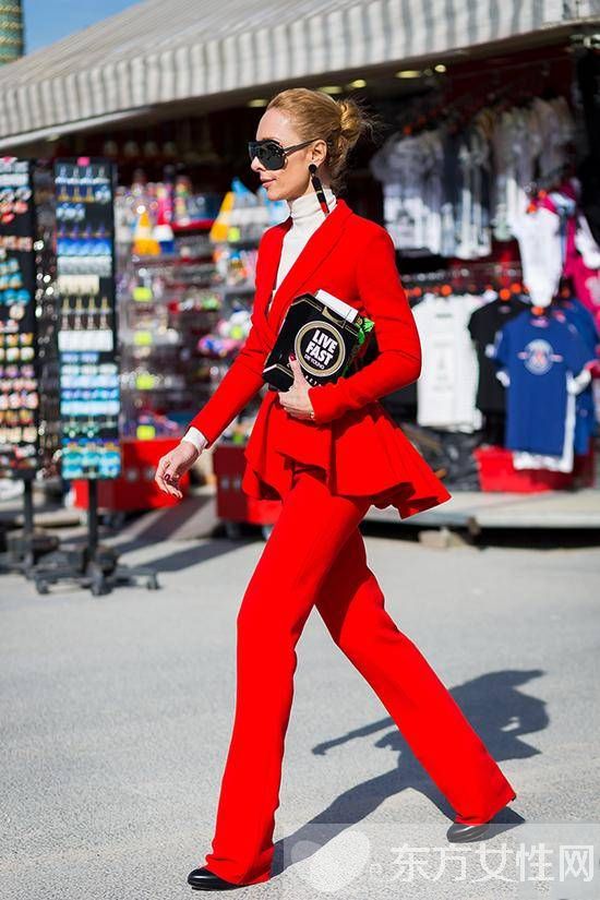 喜慶的紅色 要怎么穿才顯得不俗套