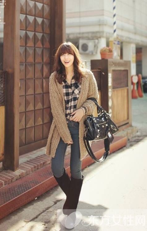 秋冬女式寬松毛衣搭配 盡顯鄰家女孩清新味道