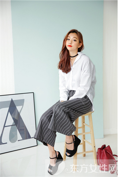 矮個子女生闊腿褲搭配 矮個子也能穿出女王范