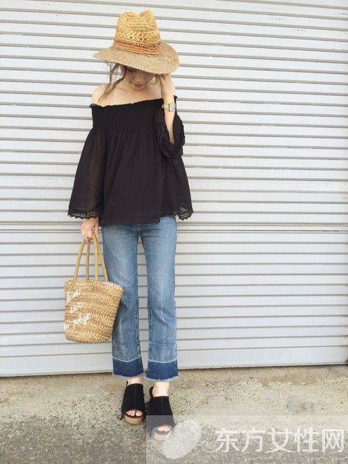 秋天怎么穿衣搭配 一字領(lǐng)性感剛剛好