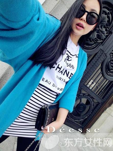 湖水藍色服裝穿搭術(shù) 散發(fā)與眾不同的時髦感