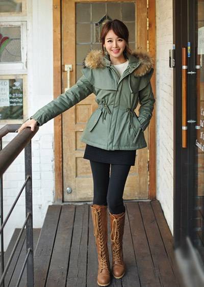 裙裝打底褲也能穿出潮流范 不信就來看看