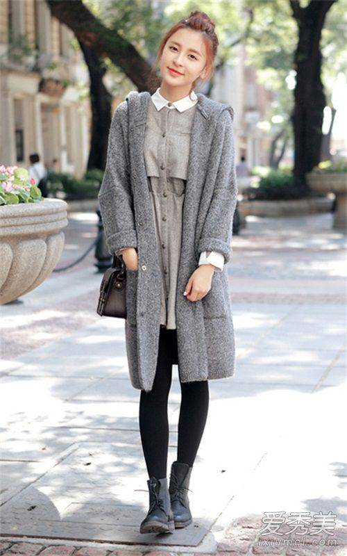 2016早春時(shí)尚街拍 毛衣外套怎么穿怎么美