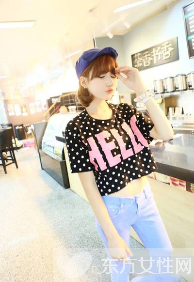 胖MM顯瘦搭配推薦 T恤搭配小腳褲就是怎么美
