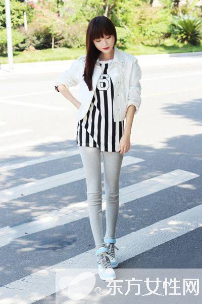 矮個(gè)子女生t恤搭配 這么搭高挑又時(shí)尚