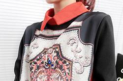 歐美復(fù)古風(fēng)碎花襯衫搭配 奢華霸氣盡顯女王氣質(zhì)范兒