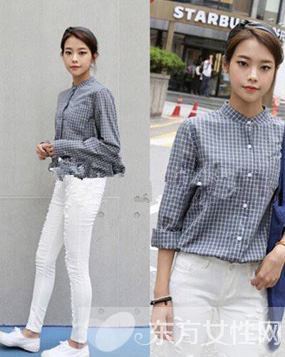 英倫學(xué)院風(fēng)顯嫩搭配技巧 格子襯衫也能這么潮