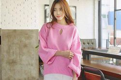 韓國(guó)早春街拍 冰淇淋色毛衣美哭你