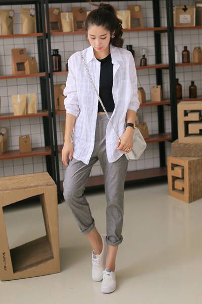 小個(gè)子女生秋裝搭配 混搭風(fēng)格隨心所欲