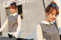 英倫學(xué)院風(fēng)顯嫩搭配技巧 格子襯衫也能這么潮