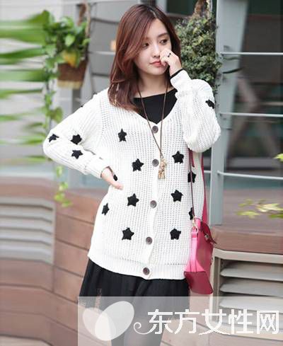 韓系時(shí)尚寬松毛衣 胖MM顯瘦的法寶