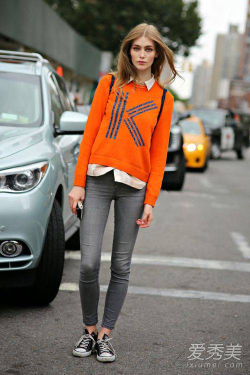 毛衣搭襯衫 適合春天的小清新搭配