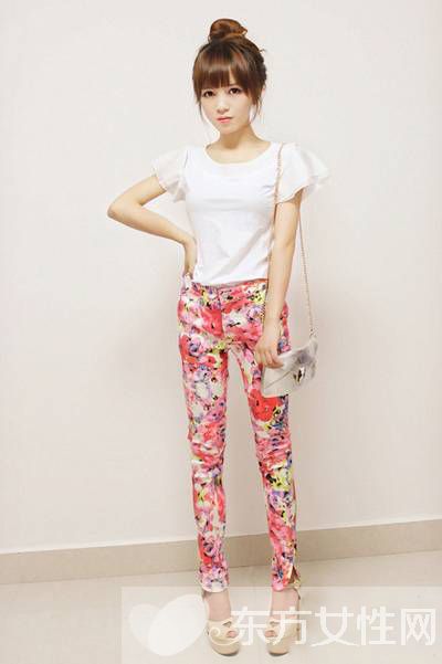 胖MM顯瘦搭配推薦 T恤搭配小腳褲就是怎么美