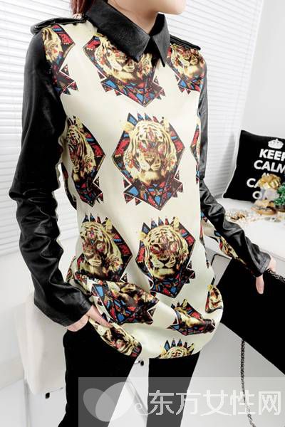 歐美復(fù)古風(fēng)碎花襯衫搭配 奢華霸氣盡顯女王氣質(zhì)范兒