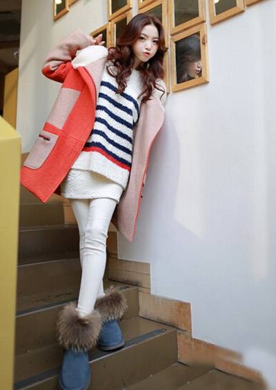 裙裝打底褲也能穿出潮流范 不信就來看看