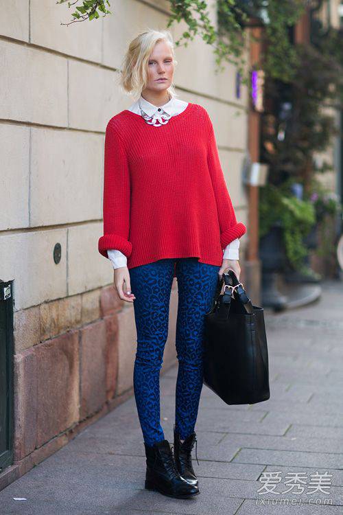 毛衣搭襯衫 適合春天的小清新搭配