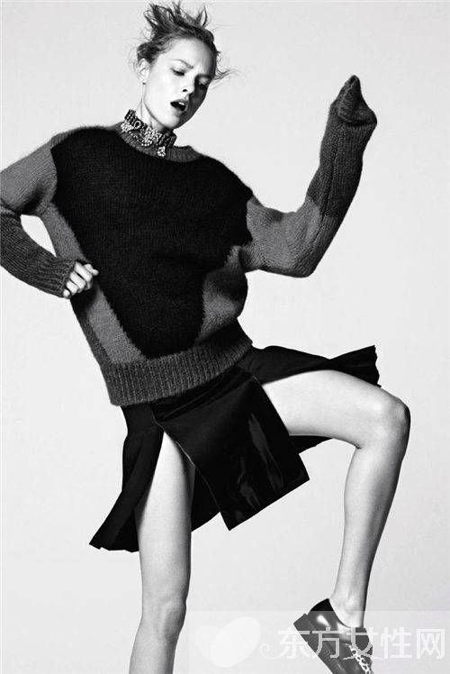 冬季時尚花色毛衣搭配 學著這樣穿準沒錯