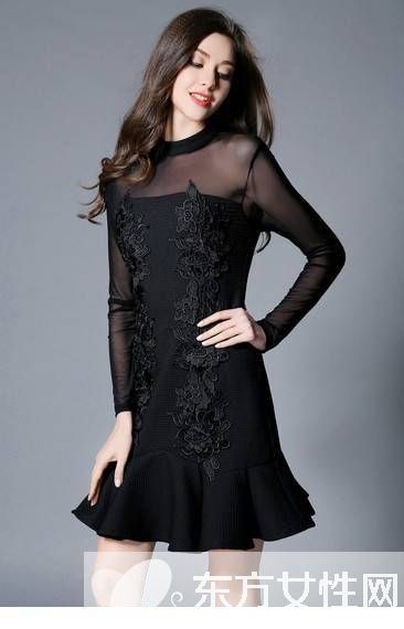 荷葉邊裙擺連衣裙 盡顯完美S型曲線