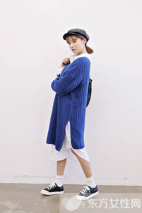 韓版長款針織開衫搭配 搭對了秒變韓系萌妹