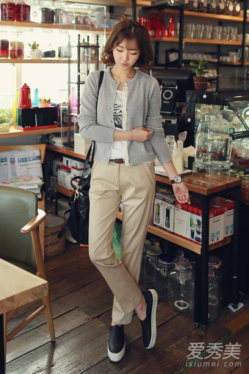 針織開衫如何搭配 韓國街拍達(dá)人親身示范