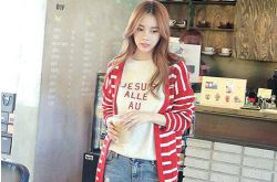 針織開(kāi)衫如何搭配 韓國(guó)街拍達(dá)人親身示范