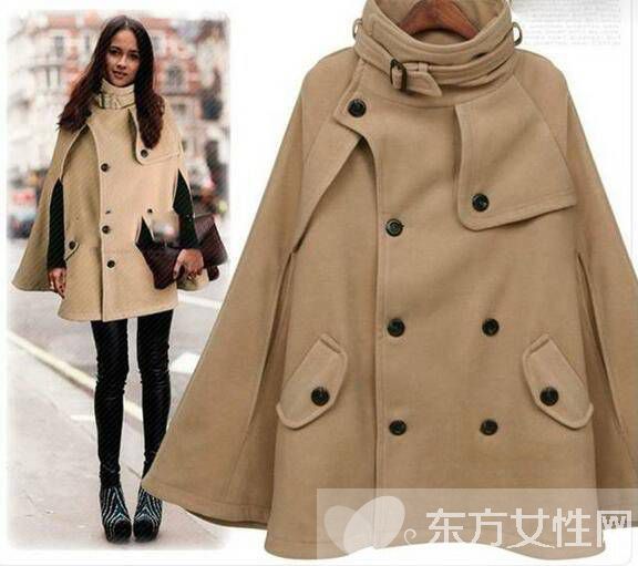 短款斗篷外套怎么搭配 冬天這么穿既暖和又時尚