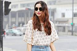 胖MM必學(xué)牛仔半裙搭配經(jīng) 打造隨性時(shí)尚感