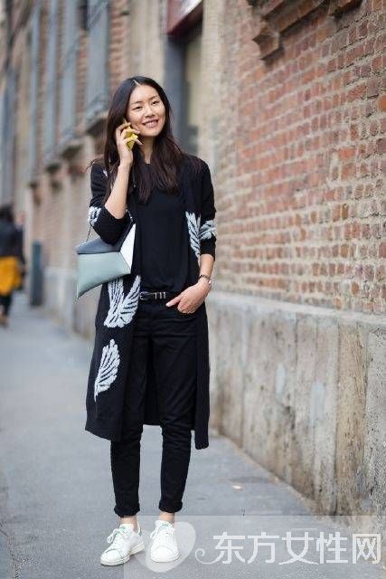 長款開衫針織衫搭配示范 學會了瞬間美cry