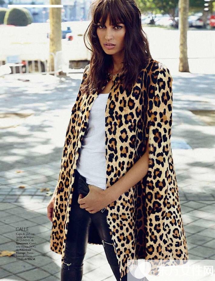 豹紋大衣時髦穿搭法 今冬就要這么潮