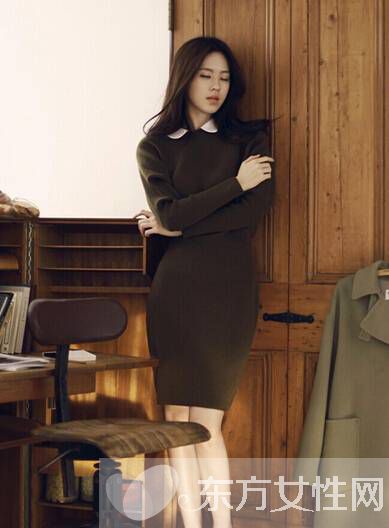 秋冬打底連衣裙搭配法 御寒時(shí)尚盡顯大牌范