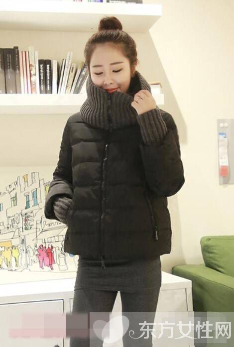 短款羽絨服搭配圖片 這么搭瞬間變高變修長