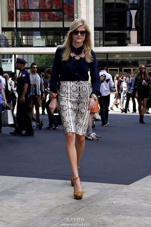 2013年7月歐美街拍最愛鉛筆裙