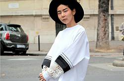 韓國諧星金娜英街拍時尚感十足