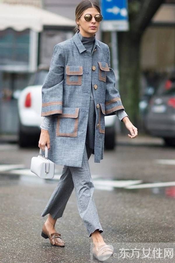 單色也一樣美 look這些時尚穿搭街拍合輯