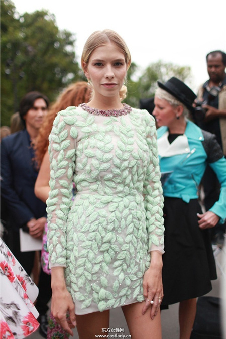 巴黎高定時(shí)裝周2014年秋冬街拍集錦