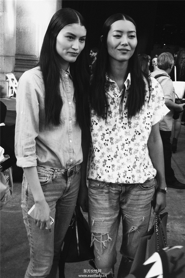 紐約時(shí)裝周明星模特們街拍圖