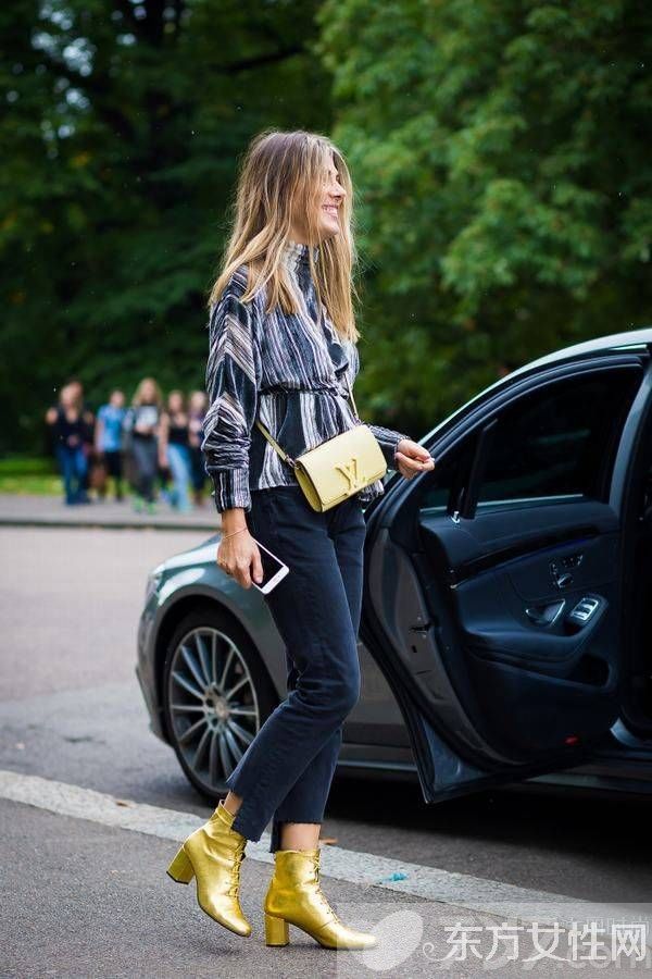 歐美街拍達(dá)人教你百變造型 一雙短靴隨便凹
