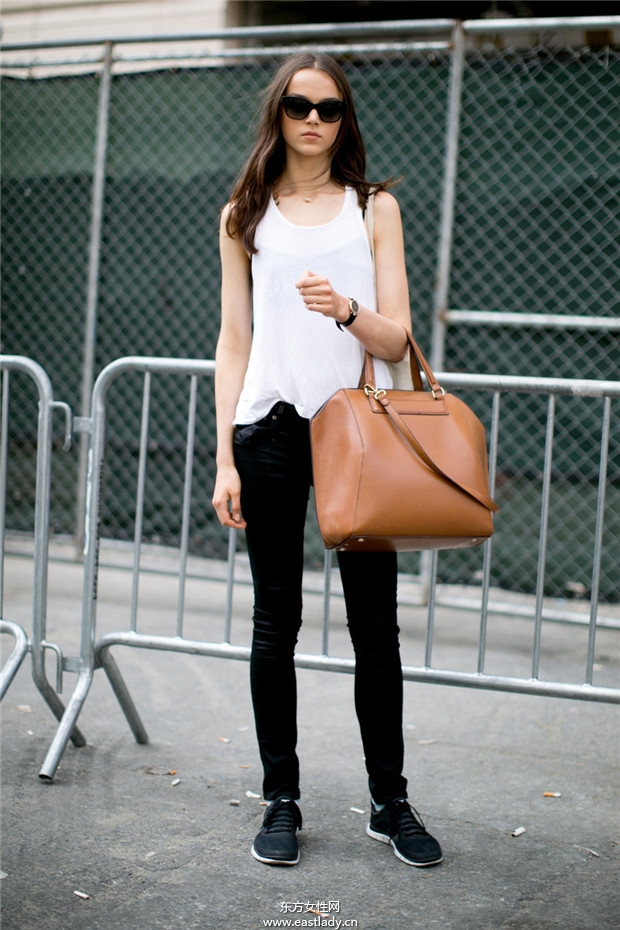 紐約時(shí)裝周明星模特們街拍圖