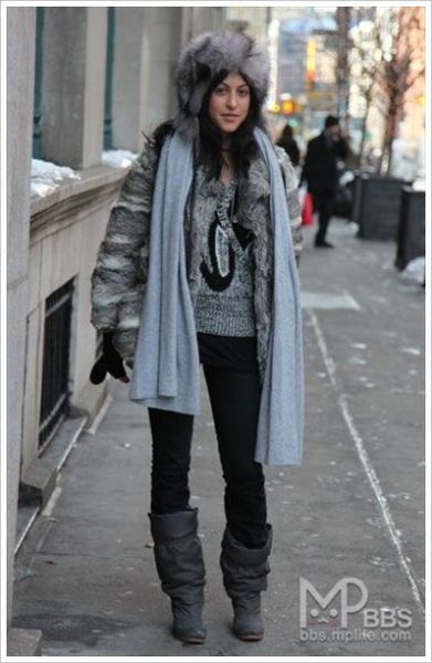 時(shí)裝周紐約街頭的精彩街拍