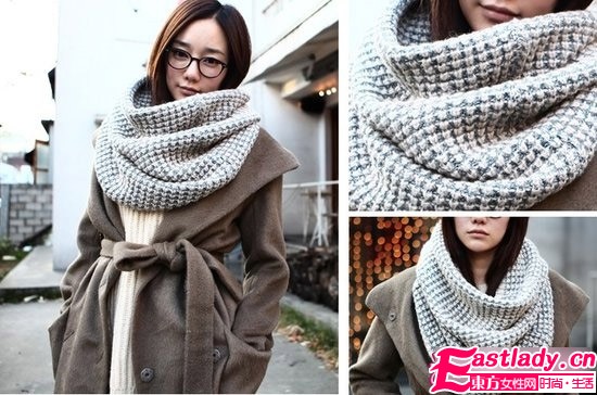 冬季圍脖流行大 戴上出街很有范