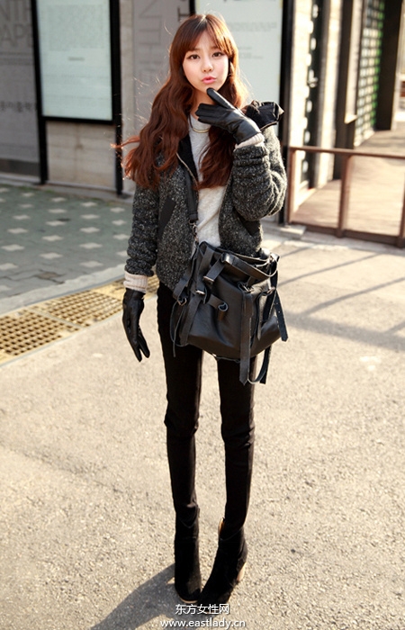 2013最新韓國(guó)街拍顯高顯瘦服裝搭配太有愛(ài)了