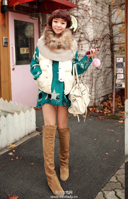 2013最新韓國街拍顯高顯瘦服裝搭配太有愛了