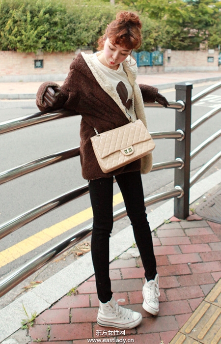 2013最新韓國街拍顯高顯瘦服裝搭配太有愛了