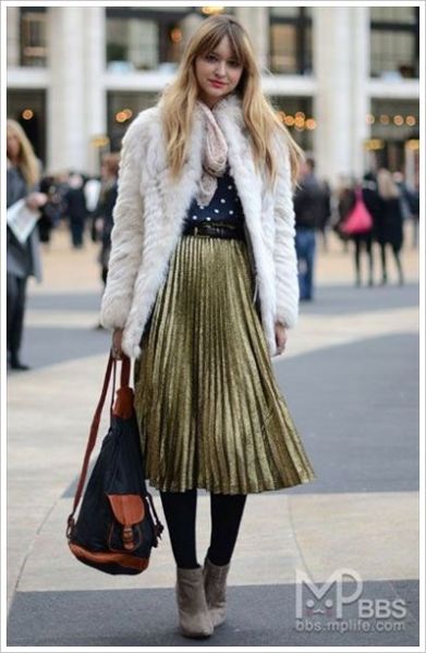 時(shí)裝周紐約街頭的精彩街拍