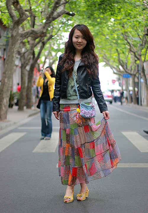 八月中國(guó)街拍 長(zhǎng)裙幽雅伴一夏