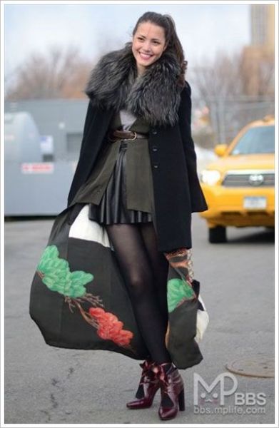 時(shí)裝周紐約街頭的精彩街拍