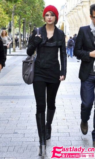 女星增高有秘訣 街頭吸睛靠長(zhǎng)靴