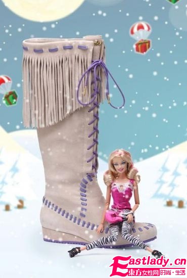 大牌女鞋Barbie by WHAT FOR演繹小女孩的雪地童話