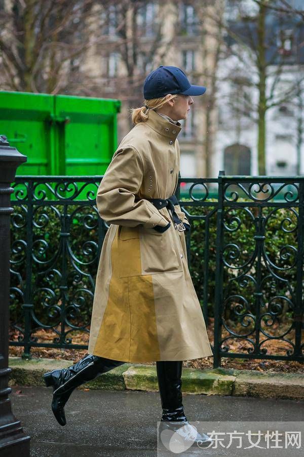 卡其色風(fēng)衣3月來“叫春” 劉亦菲敞開穿氣場足