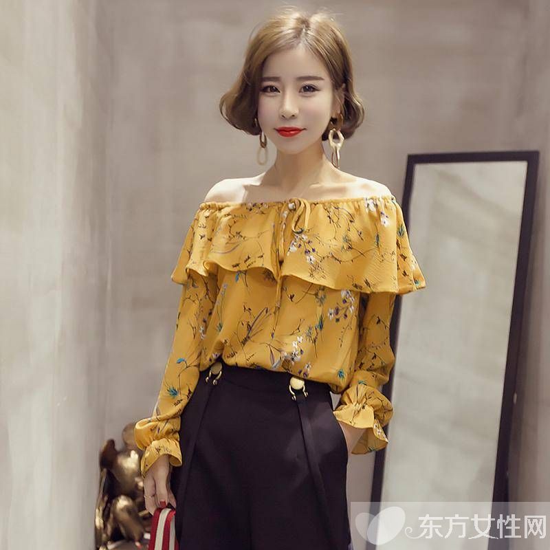 A字裙既顯瘦又甜美 搭配時(shí)尚輕盈的雪紡衫超贊